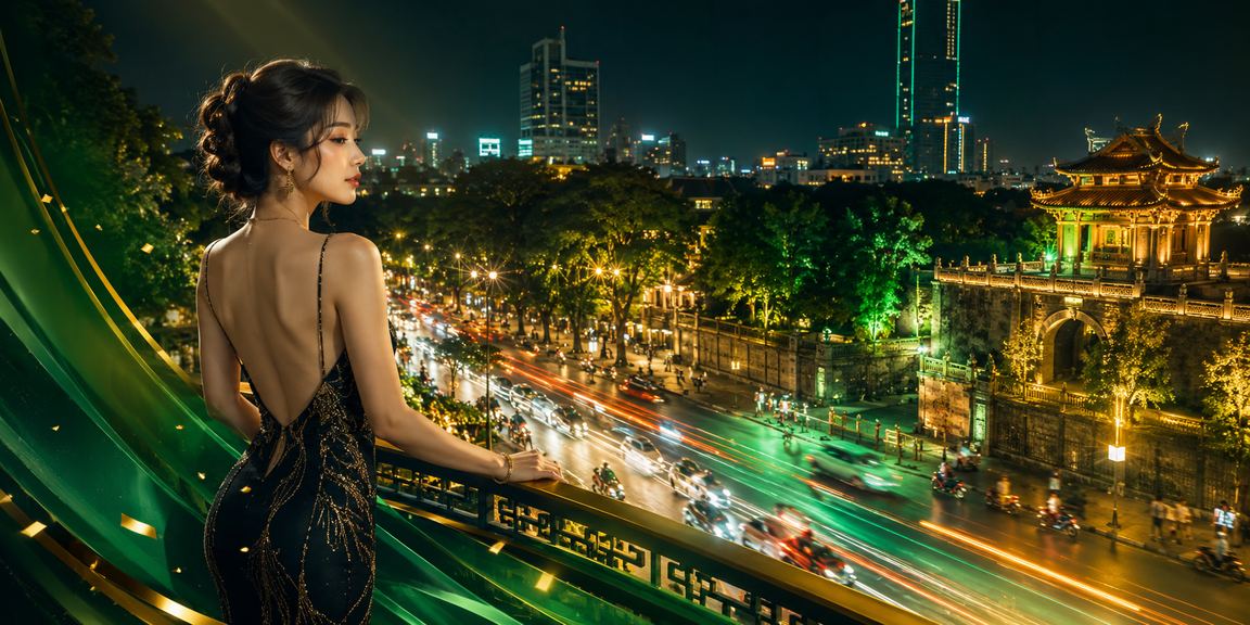 Không khí cá cược sôi động ban đêm tại Hà Nội với đèn neon rực rỡ