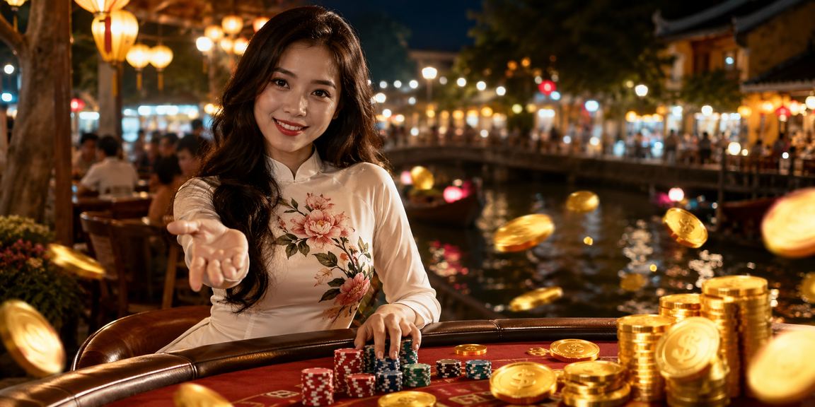 Người chơi thư giãn với tách cà phê tại Hội An, tận hưởng giải trí có trách nhiệm